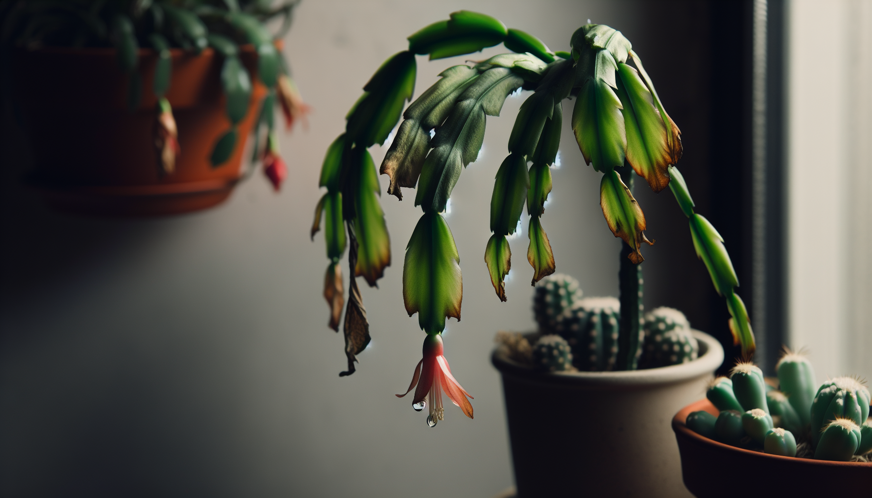 Why are the leaves on my Christmas cactus limp?