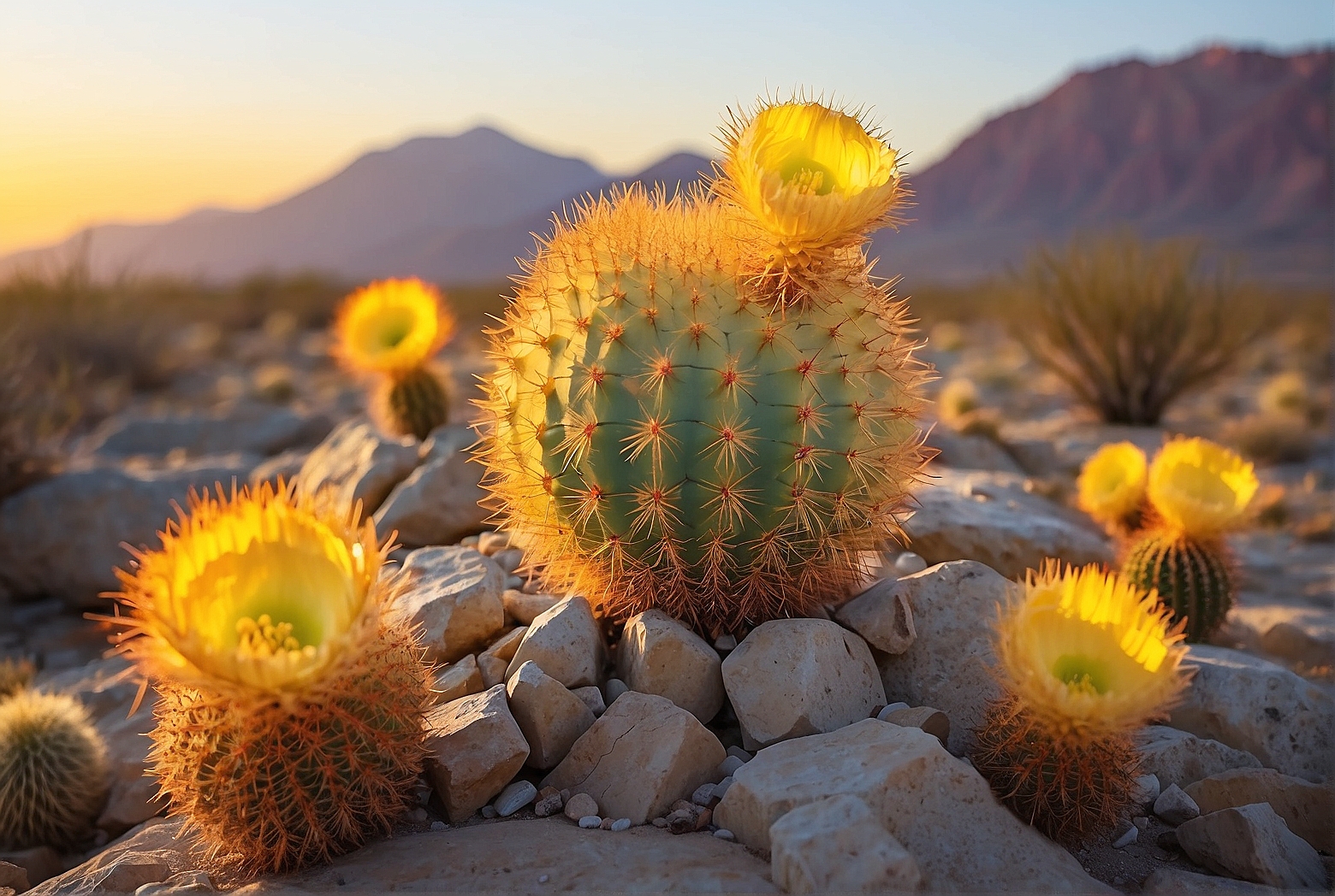 Sunshine’s Delight: The Yellow Barrel Cactus